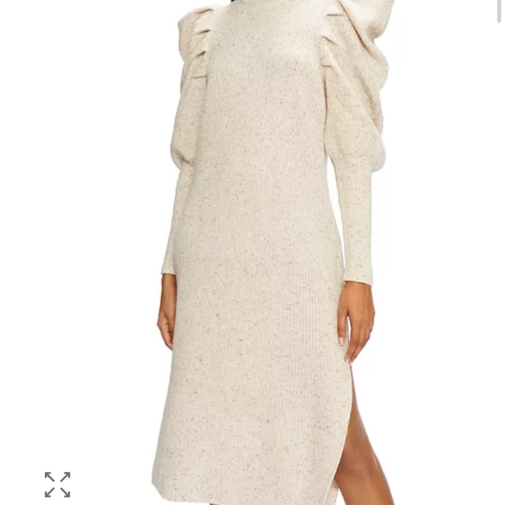 Ted Baker Cream Long Sleeve Dress